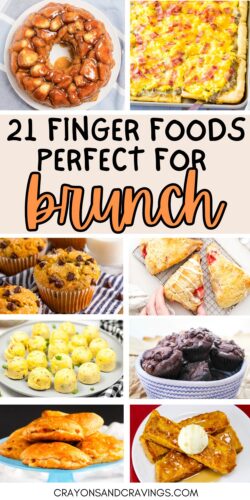 21 Finger Foods Perfect for Brunch pin.