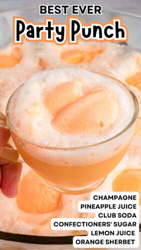 Best ever party punch pin with ingredients listed.
