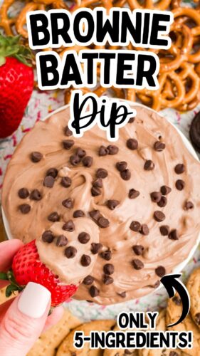 Brownie batter dip - only 5 ingredients!