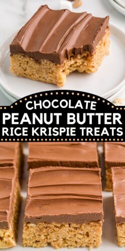 Chocolate Peanut Butter Rice Krispie Treats