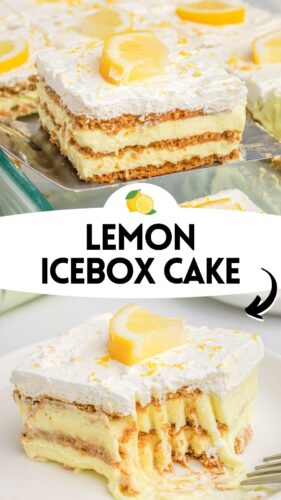 Lemon Icebox Cake Pin.