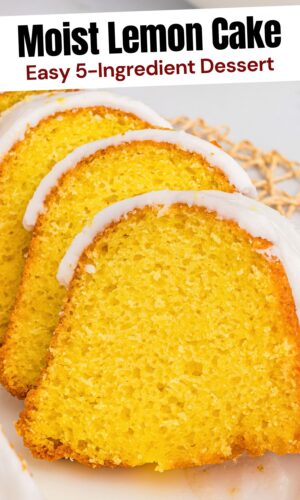 Moist Lemon Bundt Cake Pin.