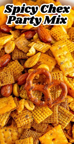 Spicy Chex Party Mix Pin.