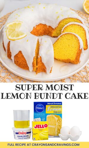 Super Moist Lemon Bundt Cake Pin.